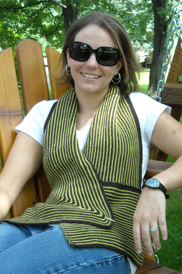 Free Knitting Pattern for Easy Hanne Vest