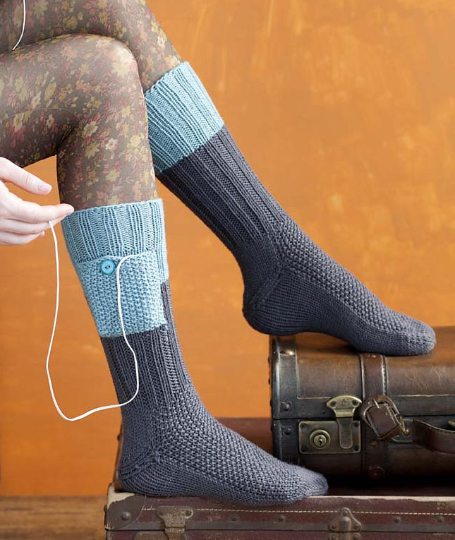 Knitting Pattern for Sockets Socks with Pockets