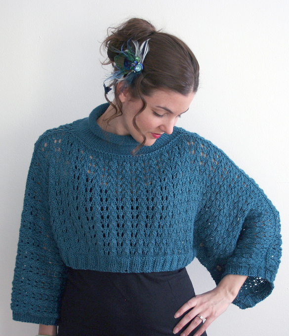 Free Knitting Pattern for Harper Poncho