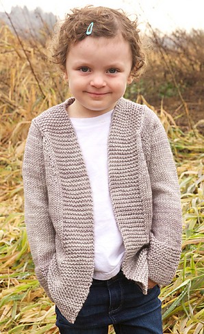 Free knitting pattern for Harvest cardigan in baby, child, and adult sizes