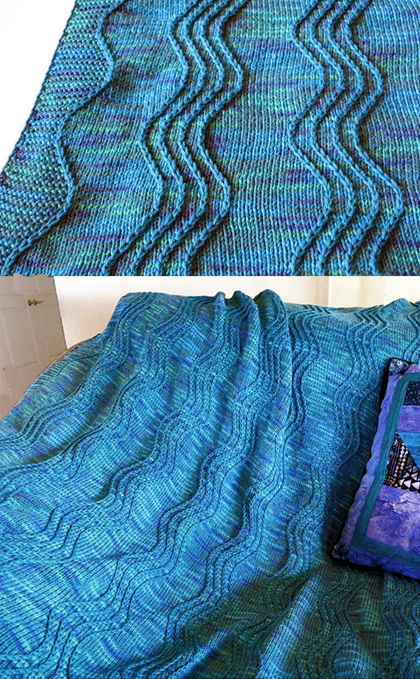 Knitting Pattern for Hawaiian Dreams Blanket