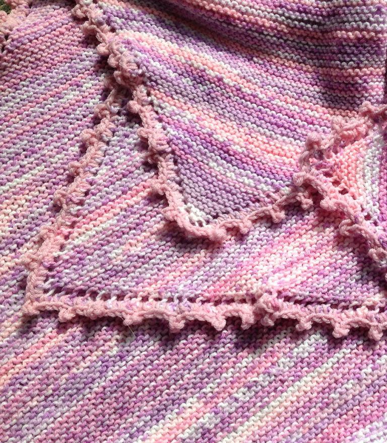 Free Knitting Pattern for Heaven Mini Baby Blanket