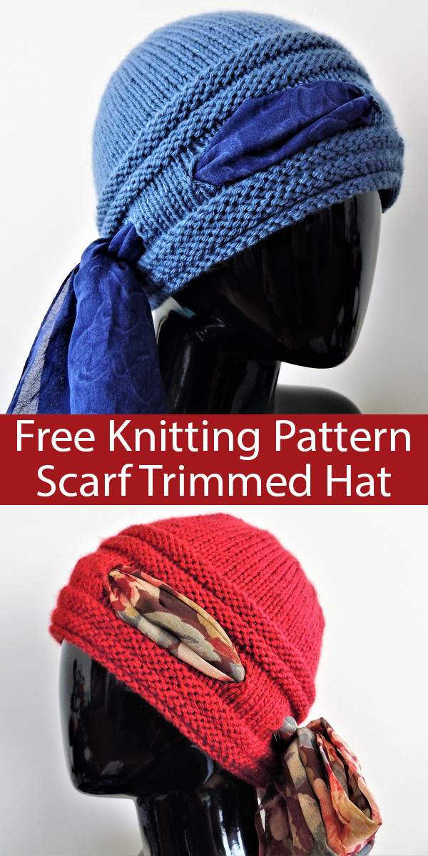 Free Pattern for Higher Love Scarf Trimmed Hat
