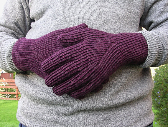 Knitting pattern for His & Her Gloves
