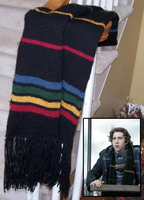 Free Knitting Pattern for Harry Potter - House Unity Scarf