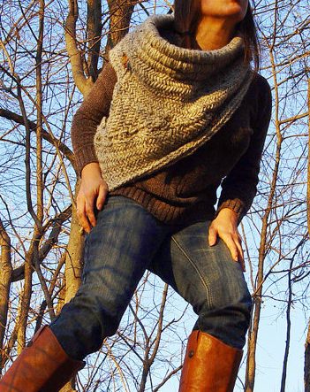 Knitting pattern for Huntress Cowl
