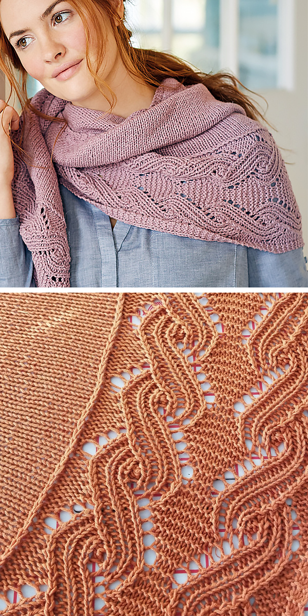 Free Knitting Pattern for Ida Shawl