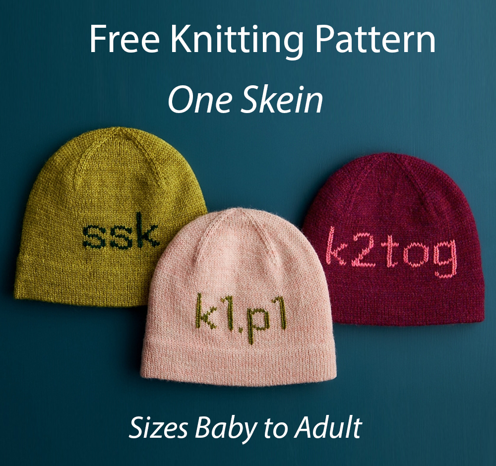 Free If You Knit, You Know Hat Knitting Pattern