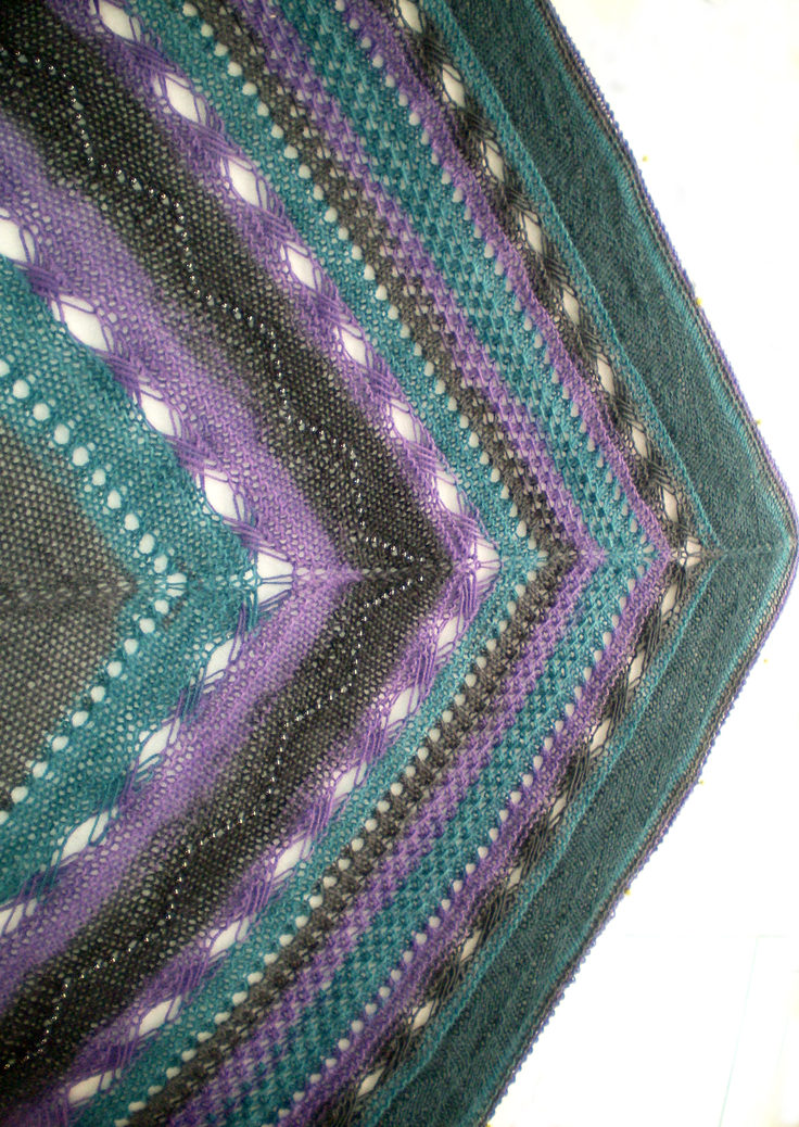 Free Knitting Pattern for Criss Cross Inspiration Shawl