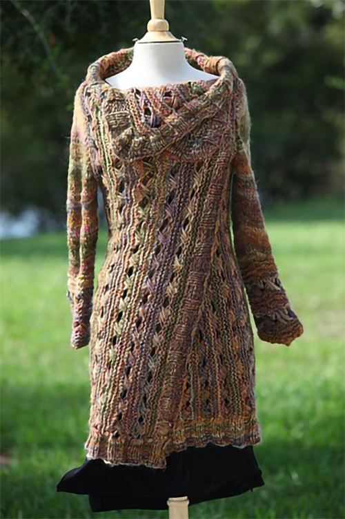 Knitting Pattern for Infinity Cardi-Wrap