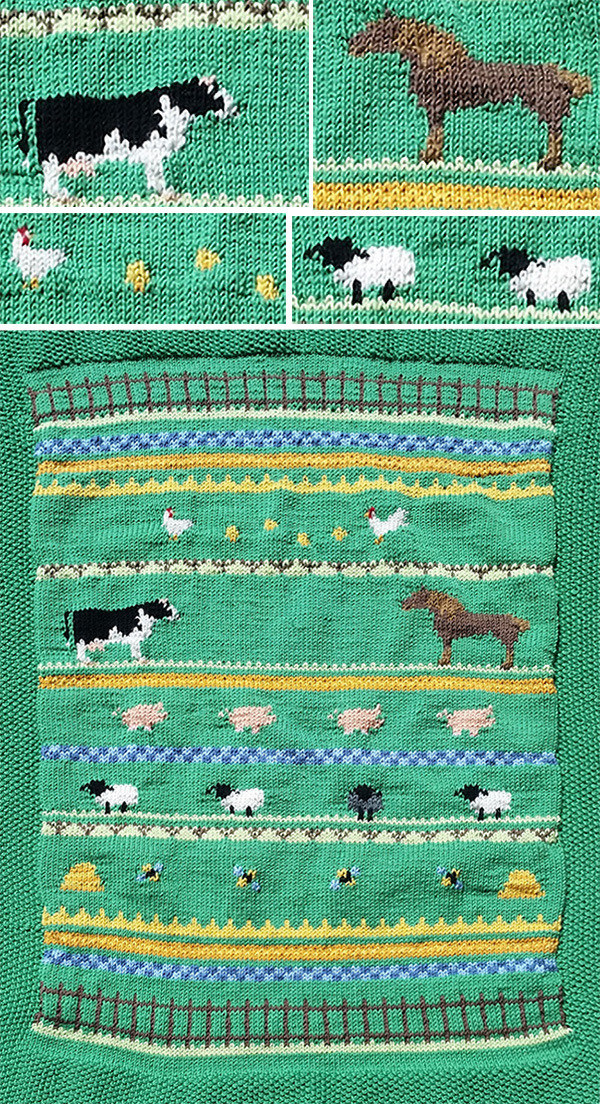 Free Knitting Pattern for Ingrid's Baby Blanket