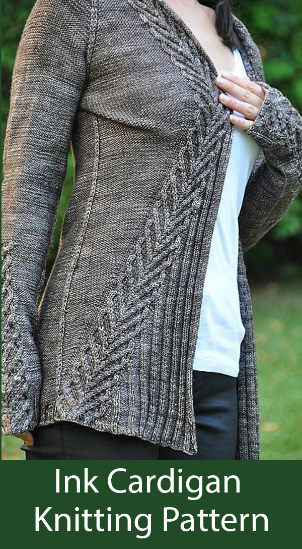Knitting Pattern for Ink Cardigan
