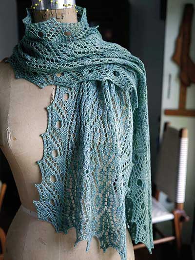 Isadora Scarf Knitting Pattern and more lacy scarf knitting patterns