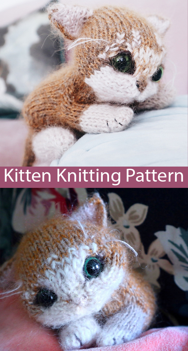 Knitting Pattern for  Itty Bitty Kitty Toy