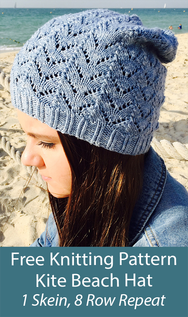Free Hat Knitting Pattern Kite Beach Hat