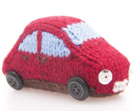 Free Knitting Pattern for Miniature Car Toy