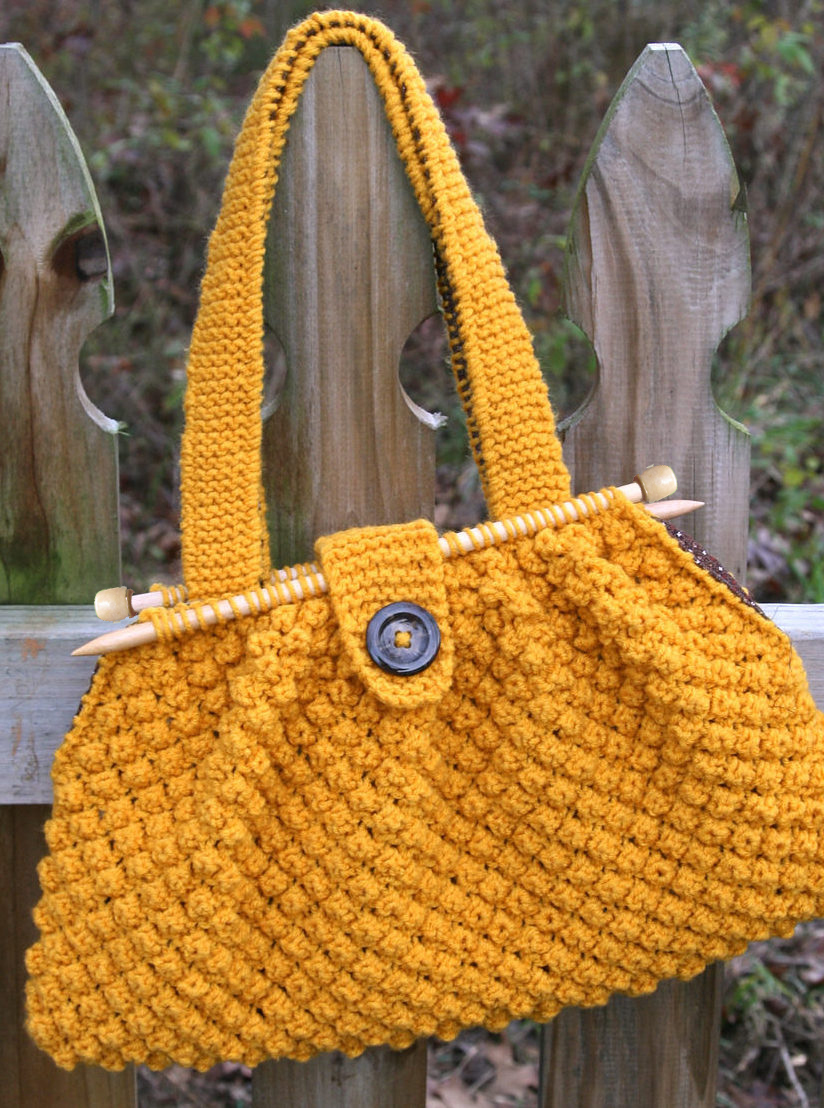 Free Knitting Pattern for Knitting Needle Bag