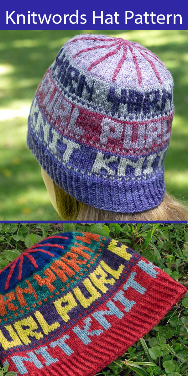 Knitwords Hat Knitting Pattern
