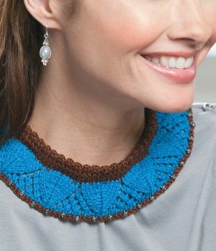 Knitting Pattern for Lovely Lace Collar