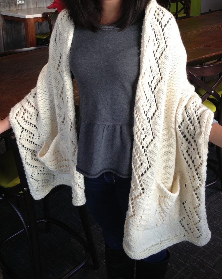Knitting Pattern for Lace Reader's Wrap