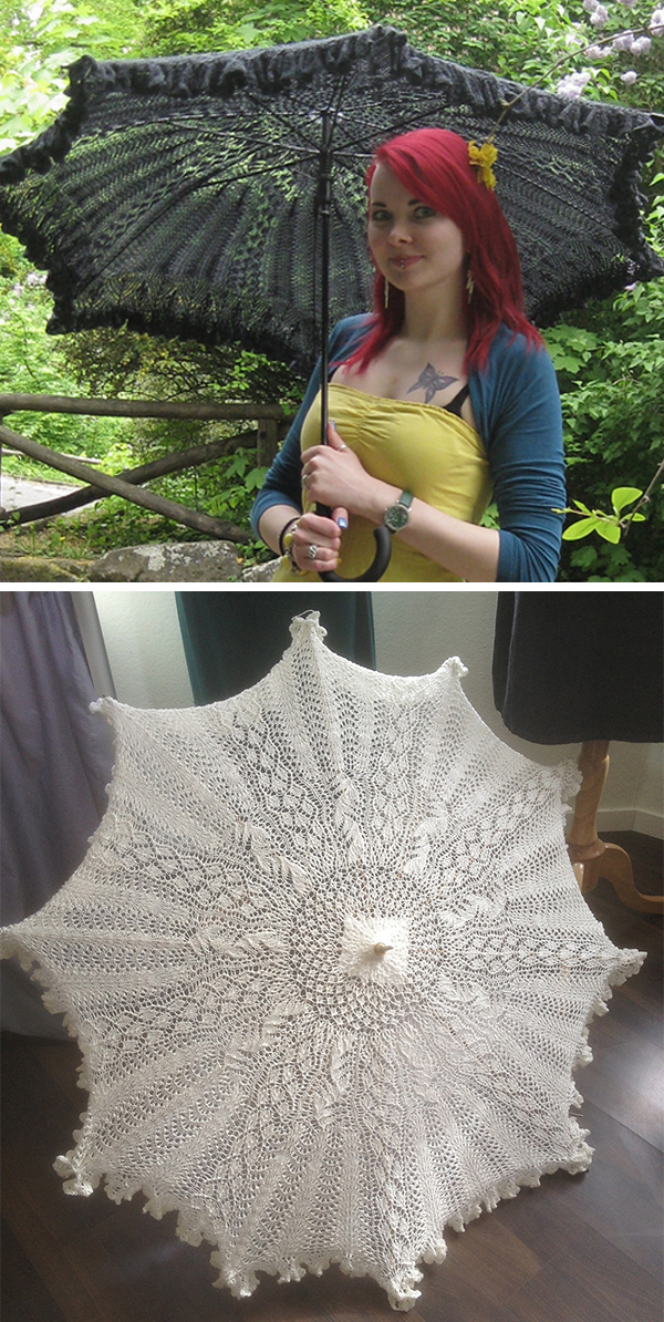 Knitting Pattern for Parasol or Shawl