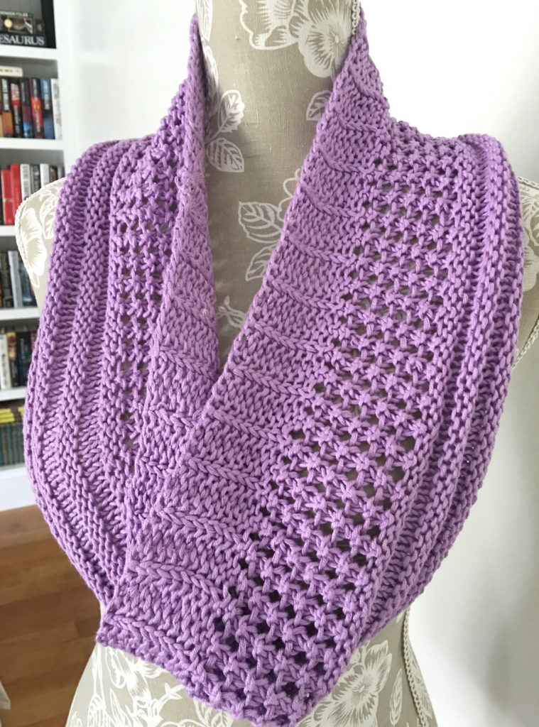 Free Knitting Pattern for Easy Layer Cake Loop