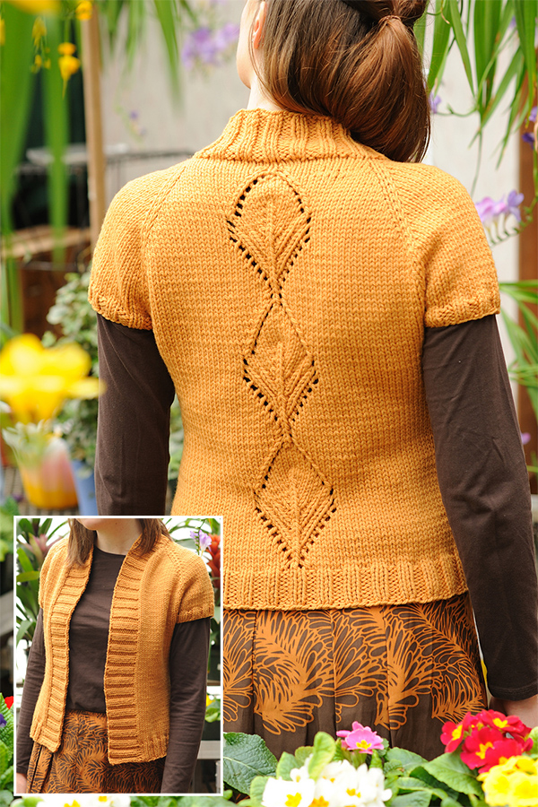Free knitting pattern for Leaflet Cardigan