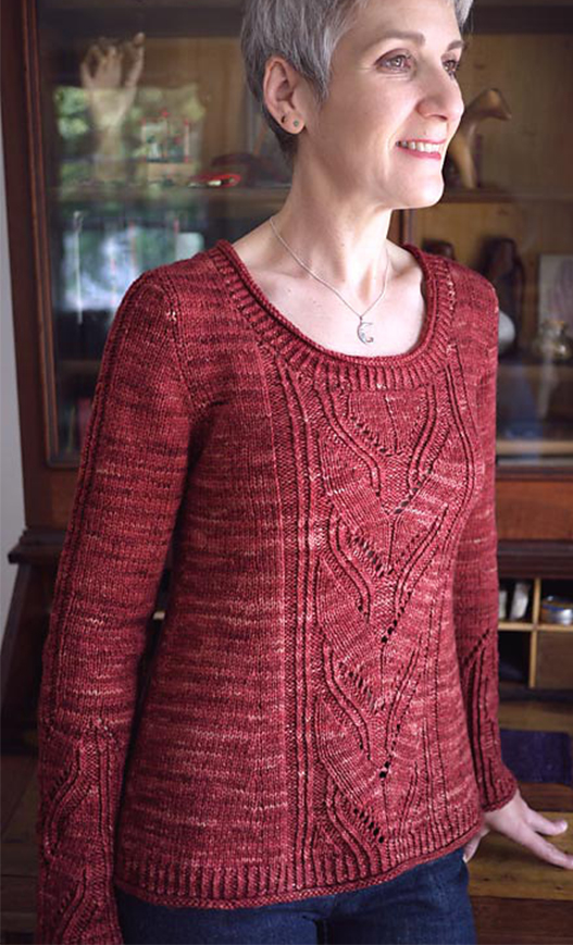 Knitting Pattern for Leaving Pullover or Cardigan