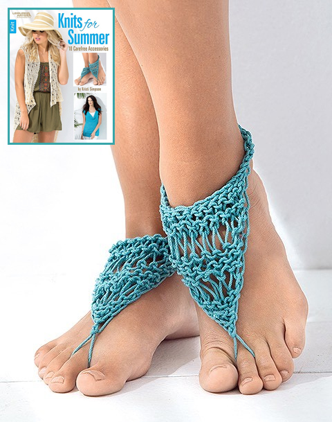 Knitting Pattern for Barefoot Sandals