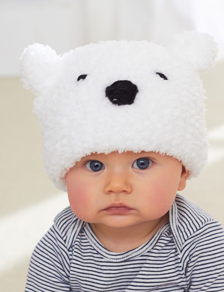 Free knitting pattern for Lil Polar Bear Hat