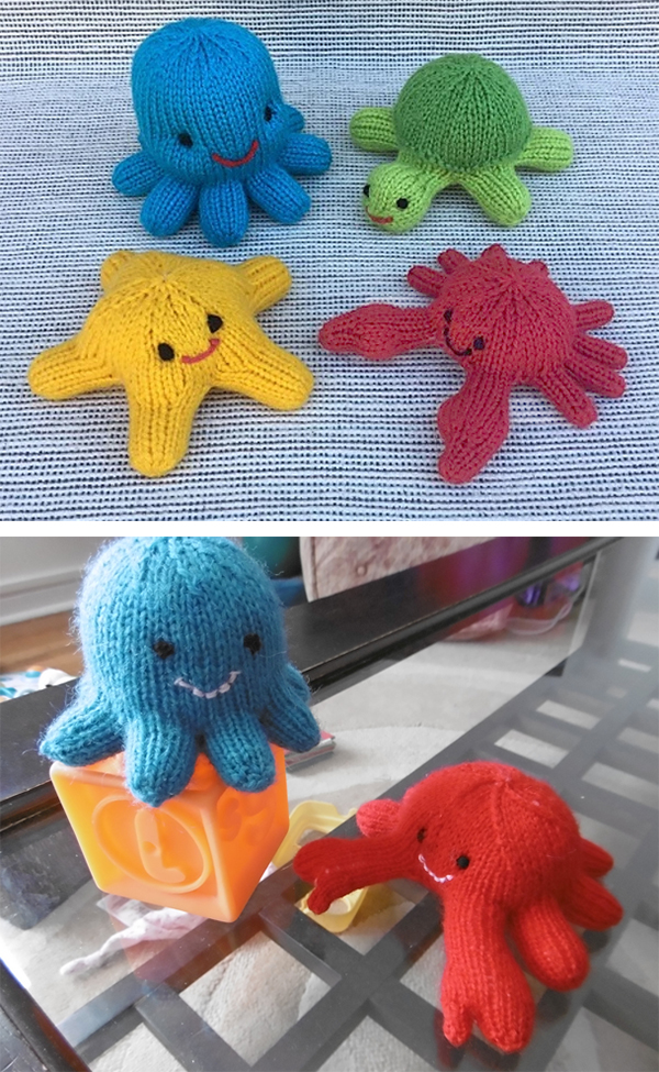 Free Knitting Pattern for Little Sea Creatures