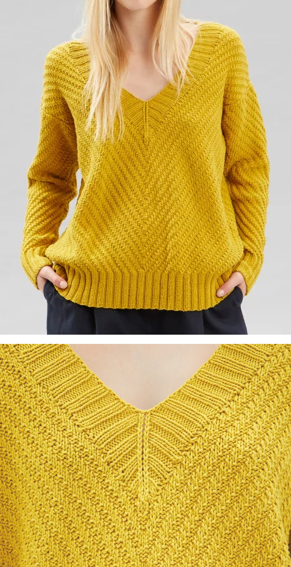 Knitting Pattern for Lizzy Pullover