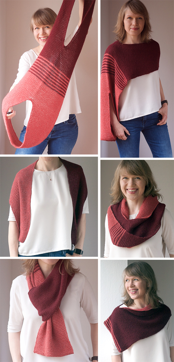 Knitting Pattern for Easy Loops Convertible Accessory
