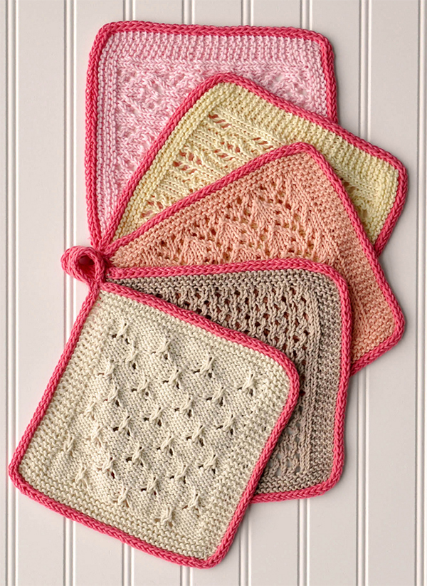 Free Knitting Pattern for Macaron Cloths