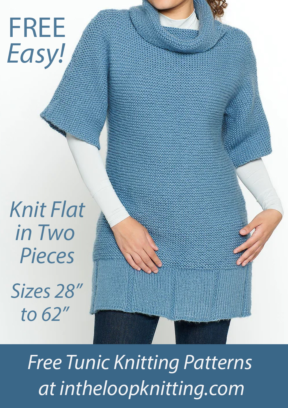 Free Easy Mags Garter Stitch Tunic Knitting Pattern