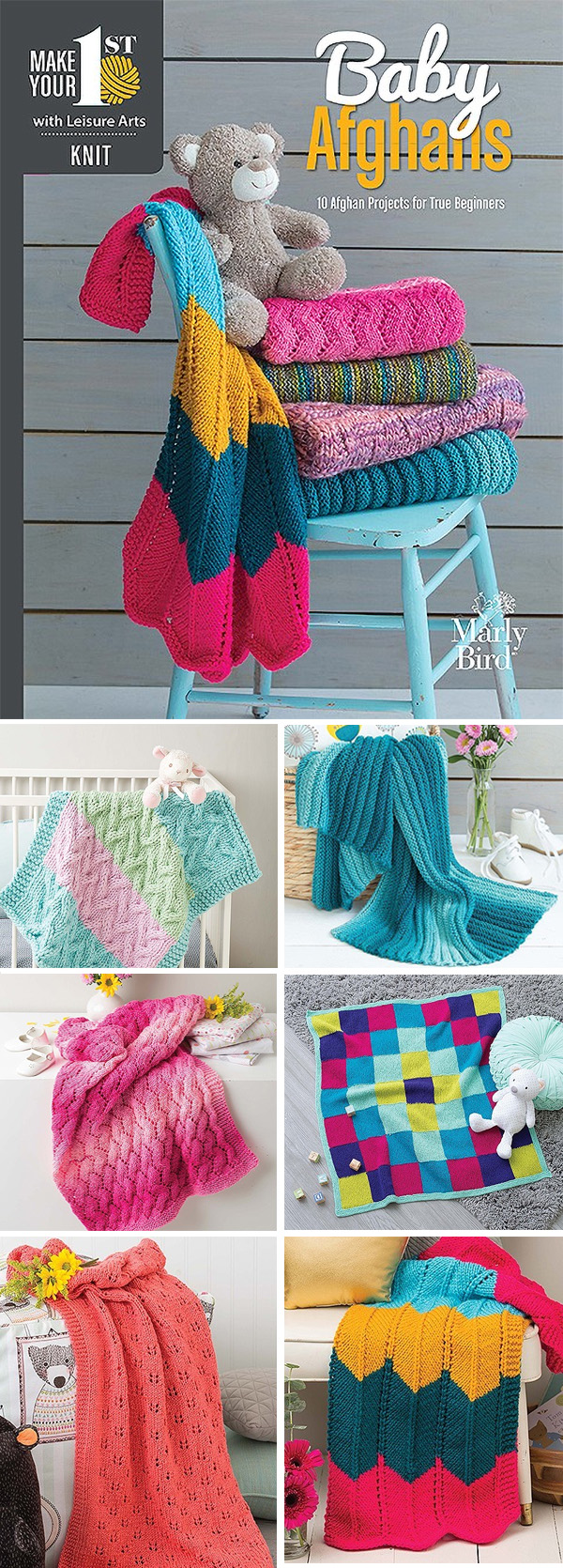 Make Your First Knit Baby Afghans - 10 Afghan Projects for True Beginners