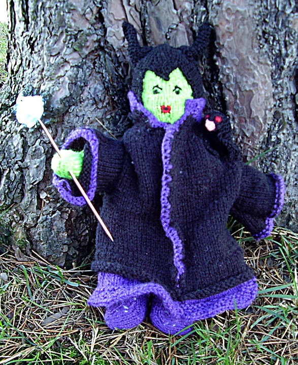 Free Knitting Pattern for Sleeping Beauty’s Maleficent Doll