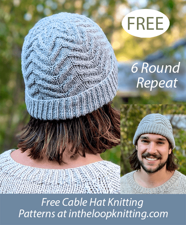 Free Manypeaks Beanie Hat Knitting Pattern