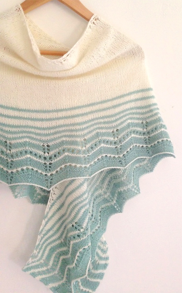 Knitting Pattern for Easy Marcelle Wrap