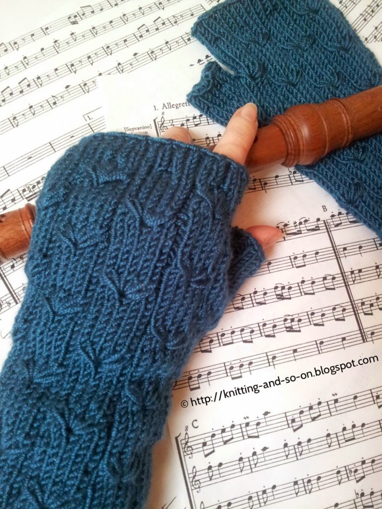 Free Knitting Pattern for Margarete Fingerless Gloves