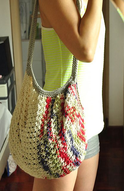 Free knitting pattern for Market Bag tote