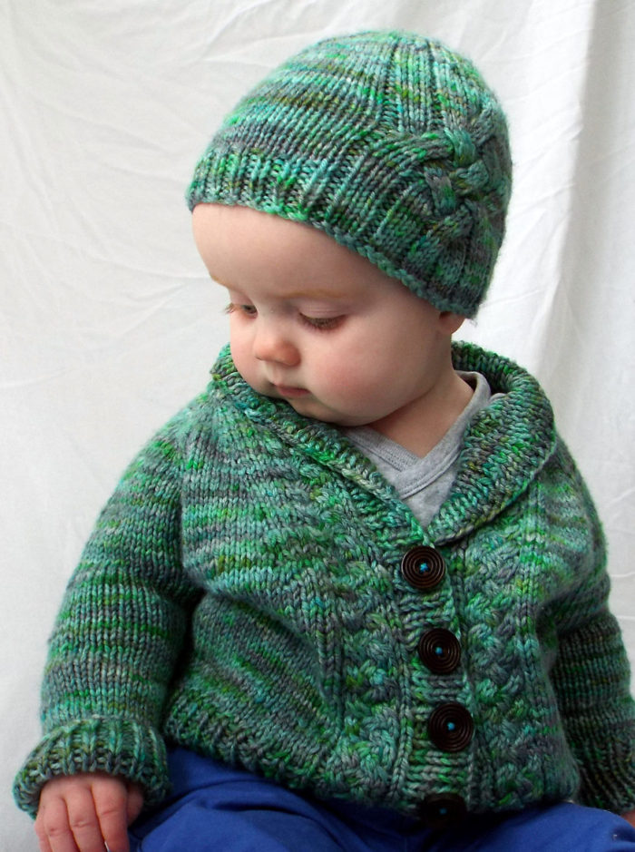Free Knitting Pattern for Méabh's Cardigan and Hat