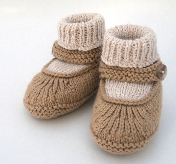 Knitting pattern for Mary Jane booties and more baby bootie knitting patterns