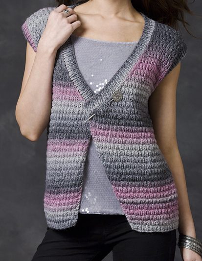Free Knitting Pattern for Midnight Sky Vest