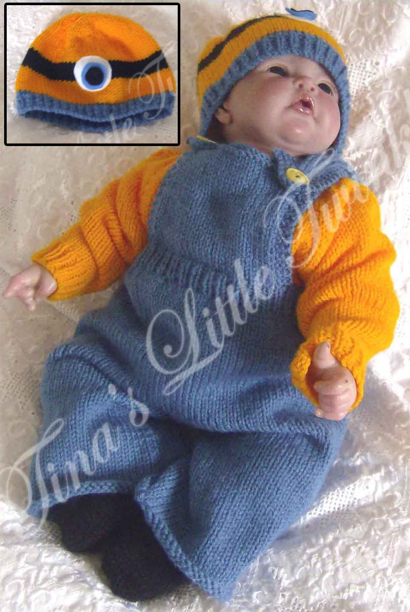 Knitting Pattern for Minion Baby Set