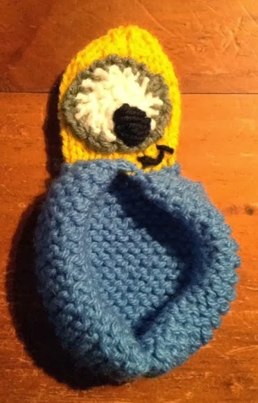 Free Knitting Pattern for Minion Slippers
