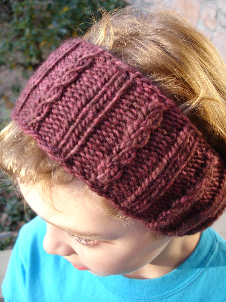 Free Knitting Pattern for Mock Cable Ear Warmer