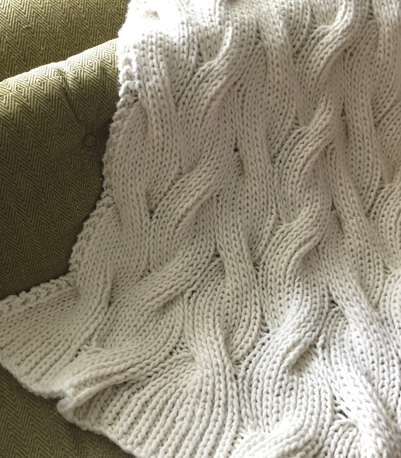 Free Knitting Pattern for Easy Reversible Moguls Blanket