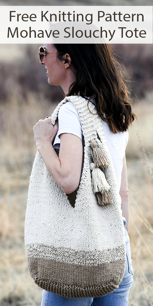 Free Knitting for Mohave Slouchy Tote Bag