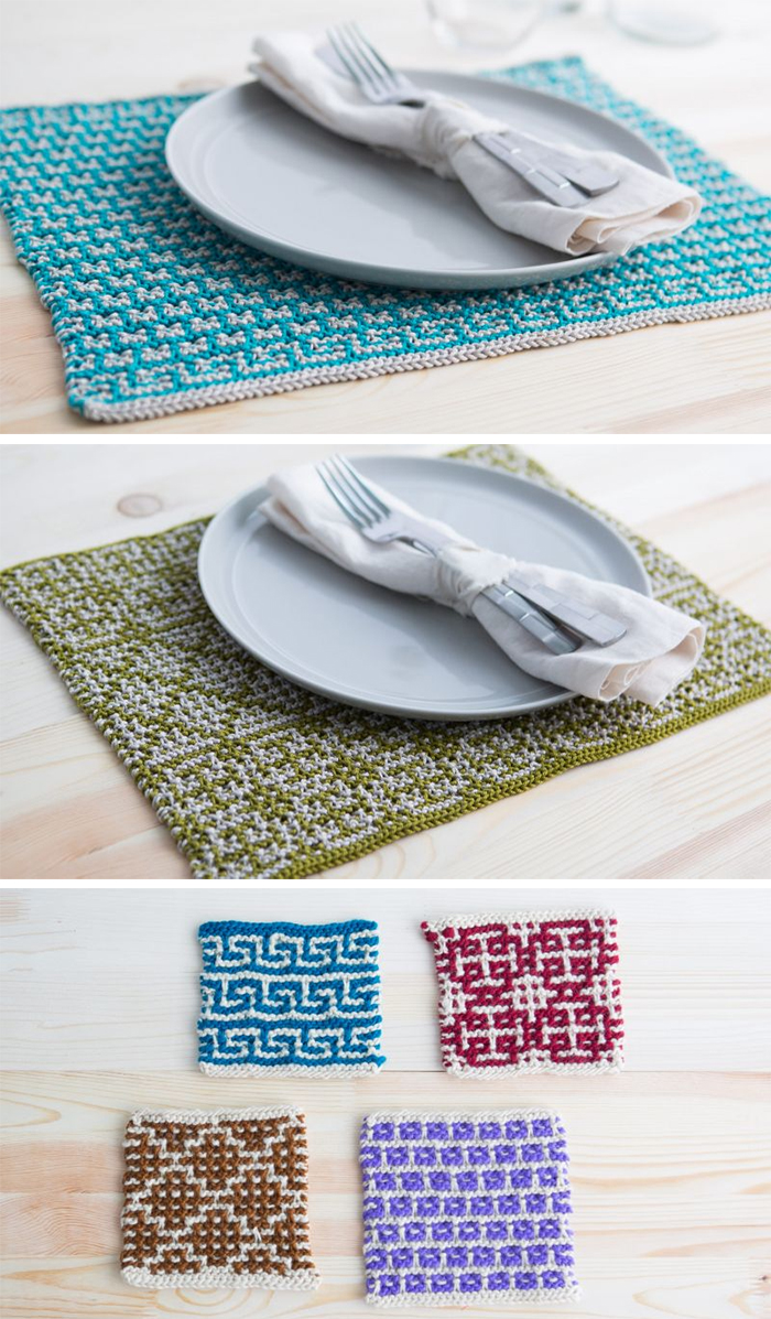Free Knitting Patterns for Mosaic Placements
